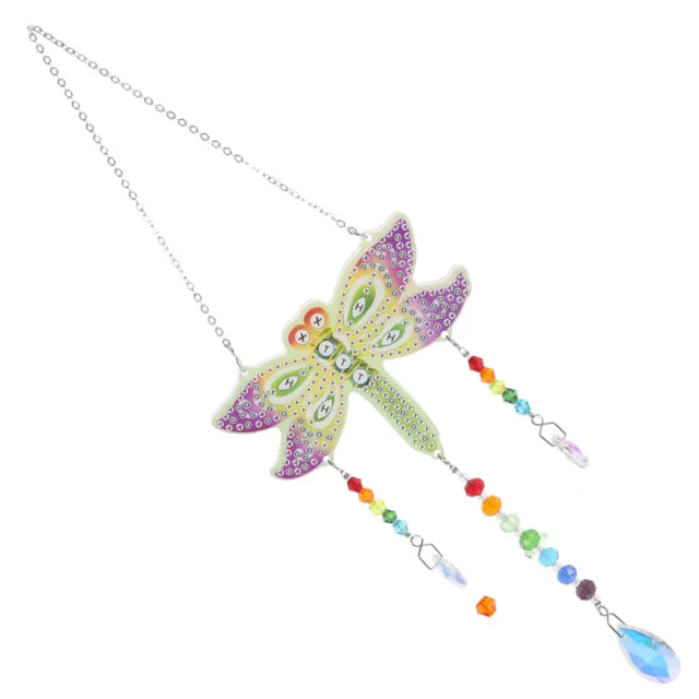 DIY Strass Suncatcher Diamant Zeichnung Libelle Windspiel Anhänger Dekor