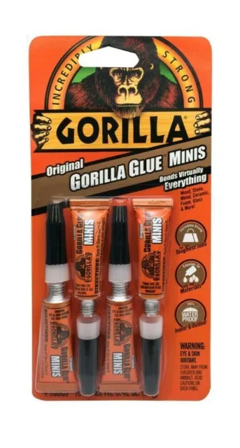 6 Packs Gorilla Glue Minis, 24 Tubes, 6 Packs = 24 Tubes. High Strength