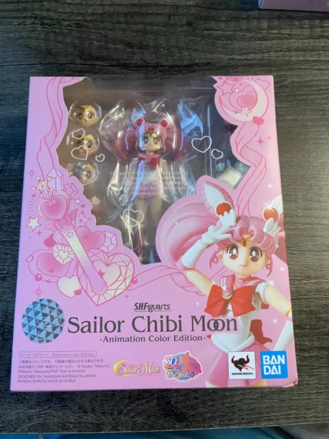 Bandai SH  Figuarts Sailor Chibi Animation Color Edition Sailor Moon Figure New