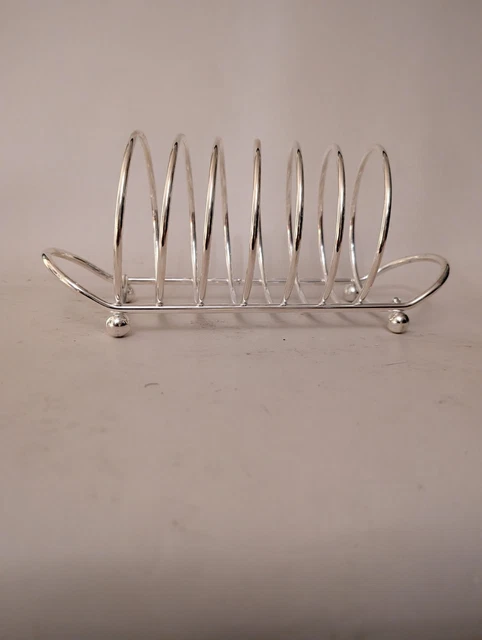 Porte-toasts En Métal Argenté – Grille-pain Vintage, Occasion