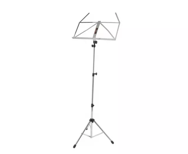 Stagg MUS-A4 CR Collapsible 3 Section Music Stand, Chrome