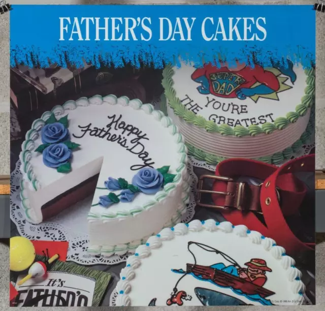 Dairy Queen Promotional Poster For Backlit Menu Sign Fathers Day Cakes dq2