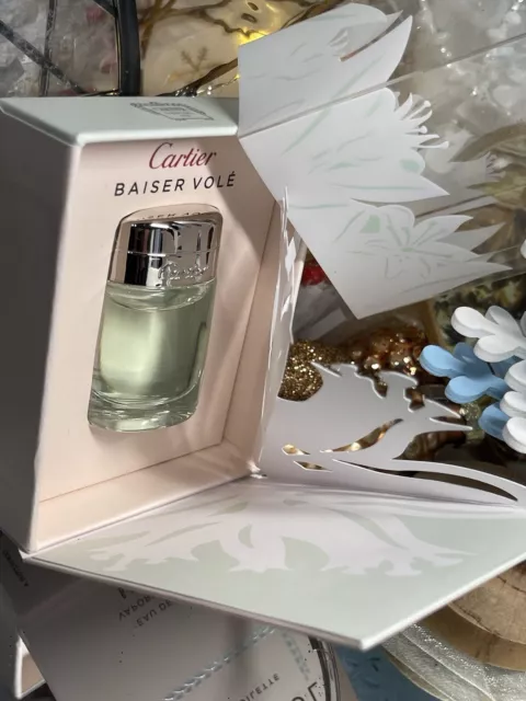 Cartier Perfumes Miniature Box 3 D Collector Kiss Fly Christmas