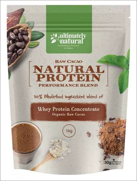 Cacao Natural Protein Powder Whey Concentrate Blend Chocolate Gluten Free Shake