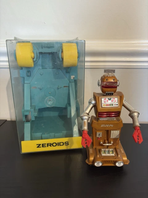 VINTAGE ZEROIDS ZOBOR Battery Operated Space Robot Ideal Toys 1968 £99. ...