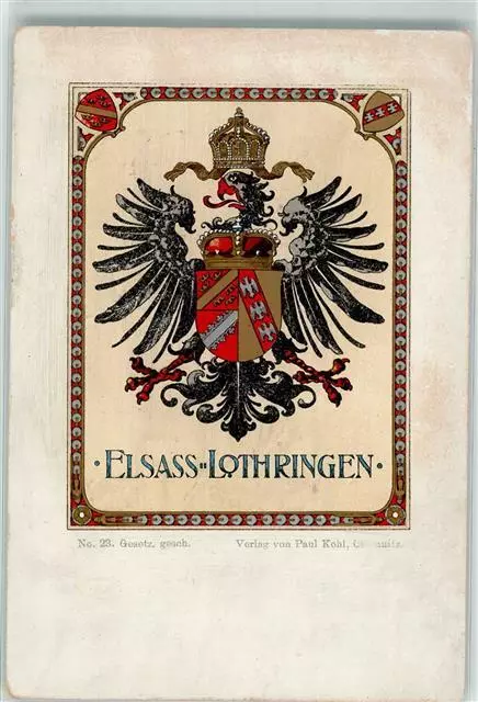 13970383 - Elsass-Lothringen Wappen Nr 23 Motiv Frankreich