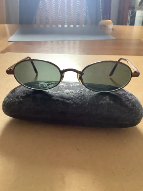 VINTAGE RAY Ban Bausch & Lomb Sunglasses Antique Brown Oval 50mm G-15 £ ...