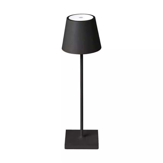 Lampada da tavolo led ricaricabile poldina oro nera bianca grigia 4000k 6400k ok
