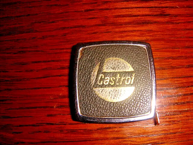 Vintage Metal Castrol 48" Measuring Tape Motor Oil Advertising