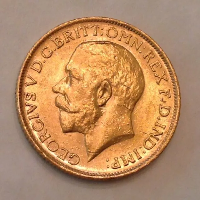 1917 S AUSTRALIA George V Gold Sovereign - Sydney Mint cd
