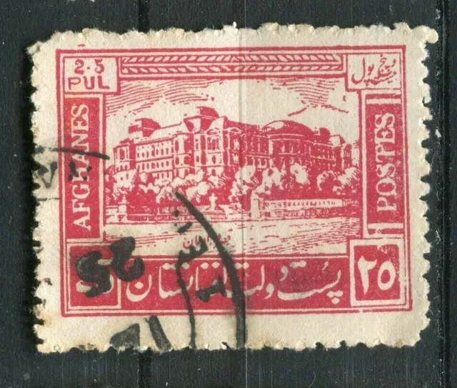 AFGHANISTAN; primi anni '30 edizione pittorica usata 25p. valore rosso