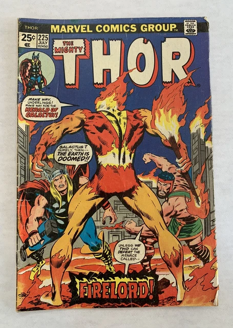 The Mighty Thor #225 - 1ST Firelord Marvel Comics 1974 Good Condition