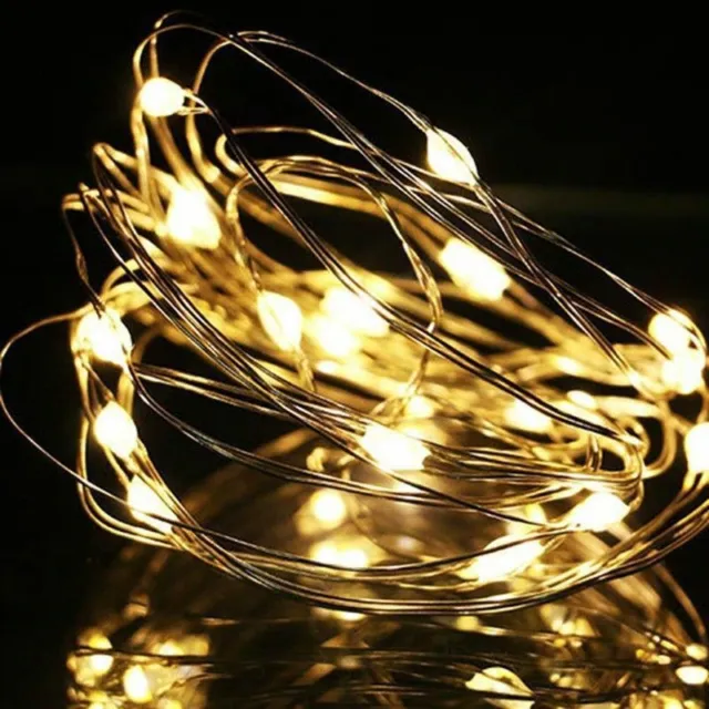 USB Twinkle LED String Fairy Lights Copper Wire Party Remote 5-20M 50/100/200LED