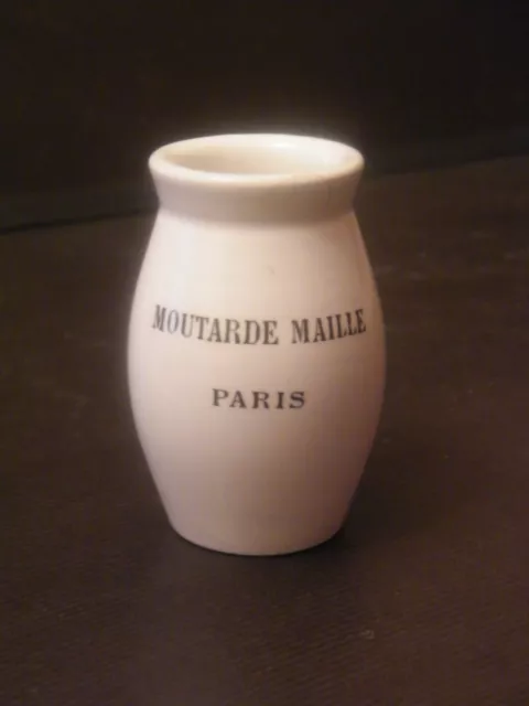 Ancien pot à moutarde MAILLE PARIS en faïence ou porcelaine art populaire DIGOIN