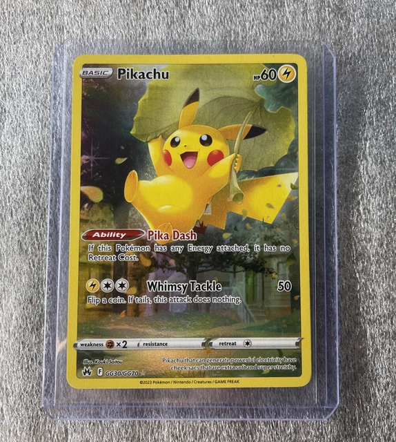 Pokemon Pikachu Blatt GG30/GG70 Karte Crown Zenith Zenit der Könige EN
