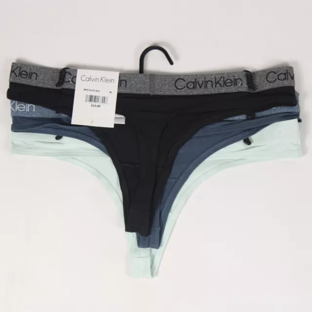 Women's Calvin Klein Multi Color Thong Panties QP2141X-451 - 3 Pack