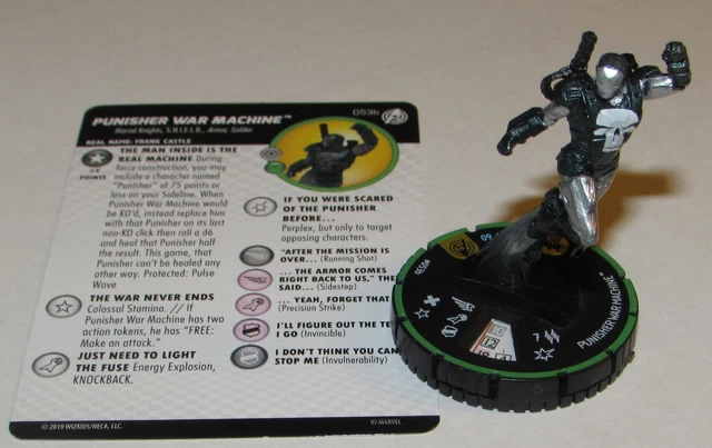PUNISHER WAR MACHINE 053B PRIME Captain America and the Avengers Marvel Heroclix