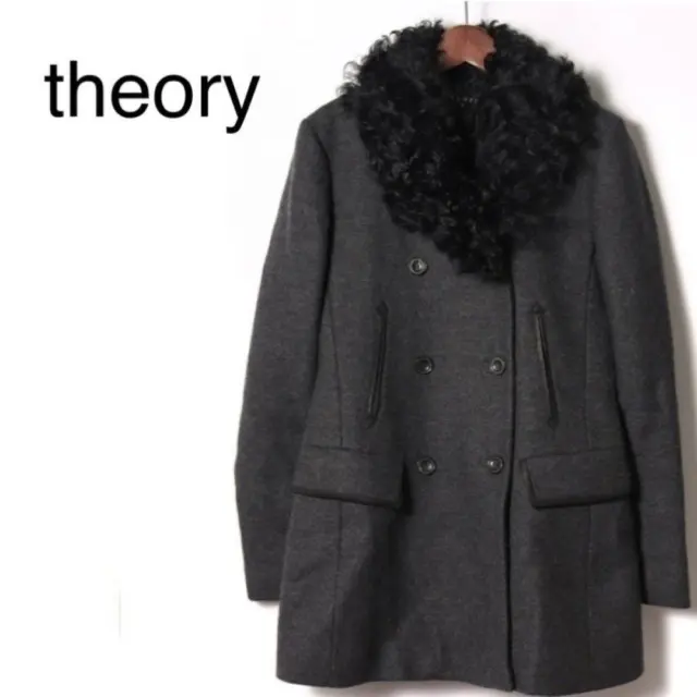 theory Fur coat double buttons outerwear women