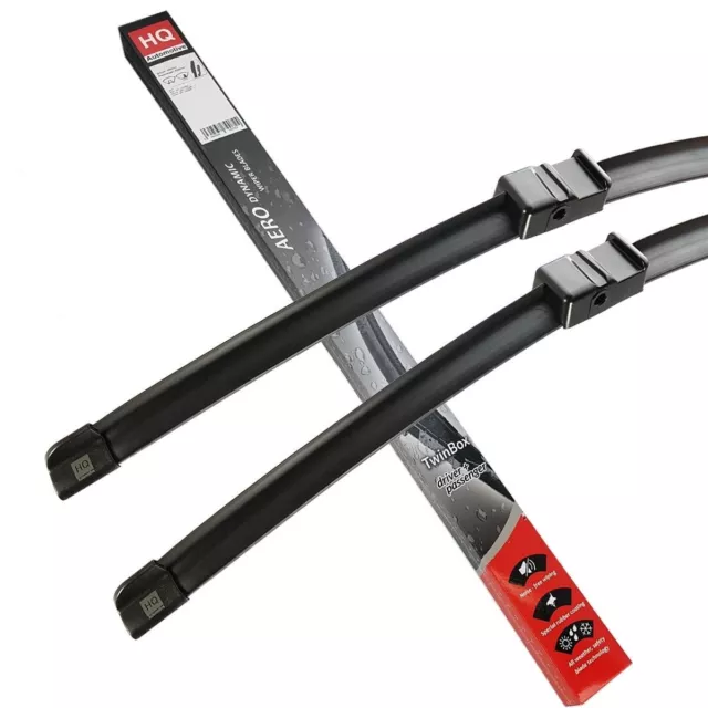 Two Front Frameless Wiper Blades HQ Aero Dynamic - AD12-122 Twin Box