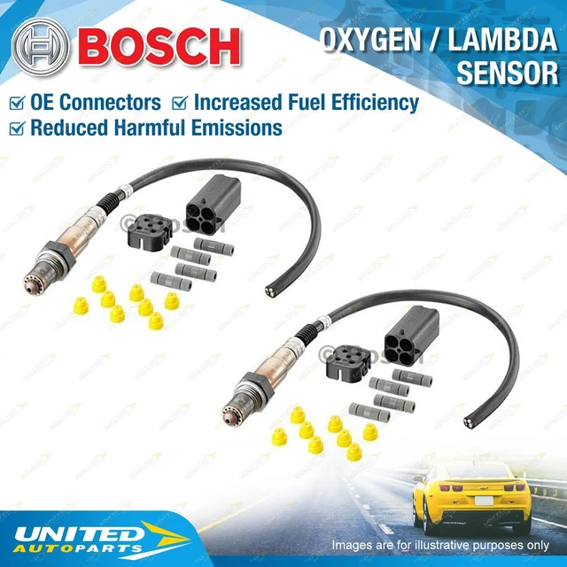 2 X BOSCH O2 Oxygen Sensors for Proton Wira 416 GLXi Ipian Waja Persona ...
