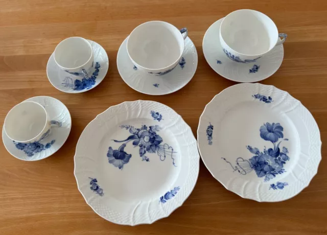 Royal Copenhagen Denmark Dekor "Blaue Blume", 10 Teile, sehr guter Zustand