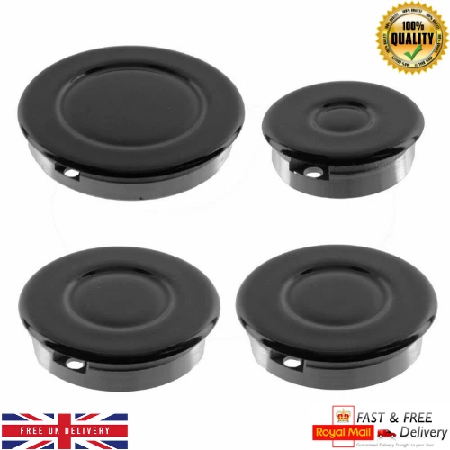 BOSCH OVEN COOKER Gas Hob Burner & Flame Cap Crown Black Small Medium Large £13.75 PicClick UK