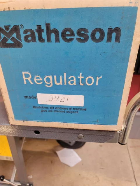 Matheson Model 3421 High-Purity Brass Line Regulator New In Box Free Ship Loc G1