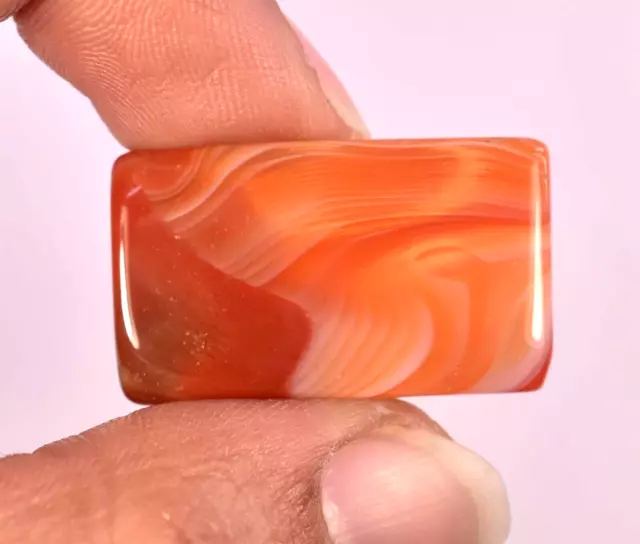 Naturally Gorgeous 17.60 Ct Orange Polished Brazilin Carnelian Agate Gemstone A+