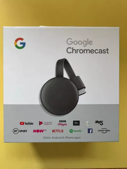 Google Chromecast 3rd Gen HD Digital Media Streamer - Charcoal