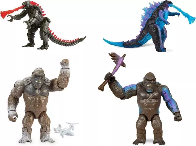 MonsterVerse Godzilla vs Kong 6" Toys Action Figures