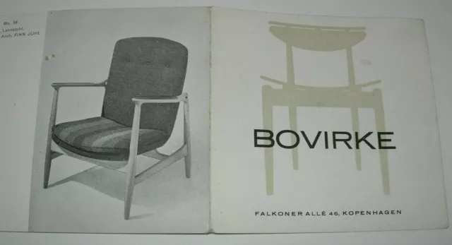 FINN JUHL FURNITURE BOOKLET 1940's/50's BOVIRKE