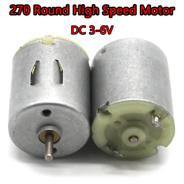 Micro Mini 270 Round High Speed Motor DC 3-6V Motor Small Electric Toy Robot DIY