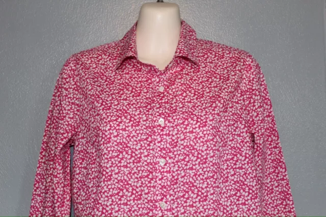 J Crew The Perfect Shirt in Floral Liberty Art Glenjade Pink Size 2 Button Up