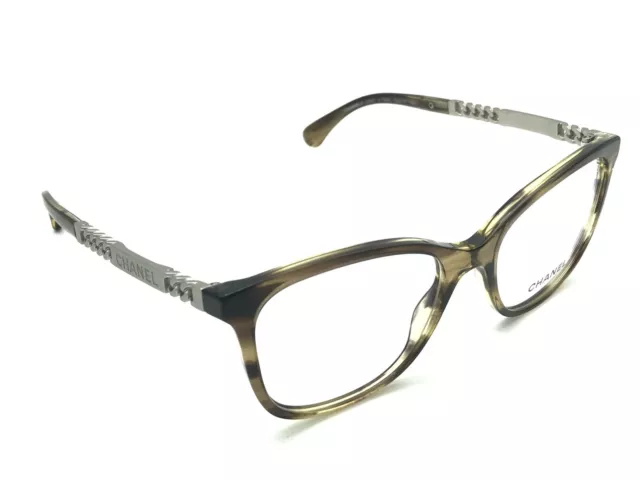 CHANEL 3390 C.888 Women's Polished Black Oval Eyeglasses 53-16 140