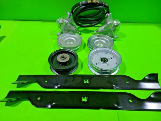 Deck Rebuild Kit Blade Spindle Belt for Husqvarna 46 Inch RZ4623 Z246 RZ4619