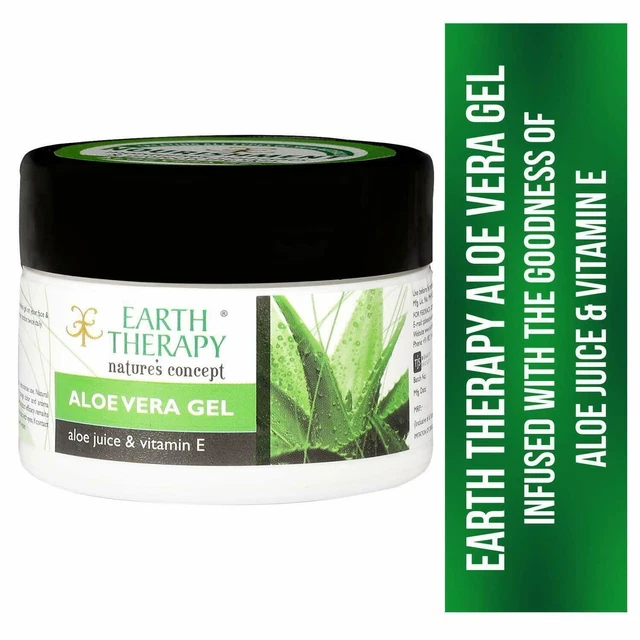 EARTH THERAPY Gel Aloe Vera Marcas elásticas Cicatrices, Multicolores, 50 gm