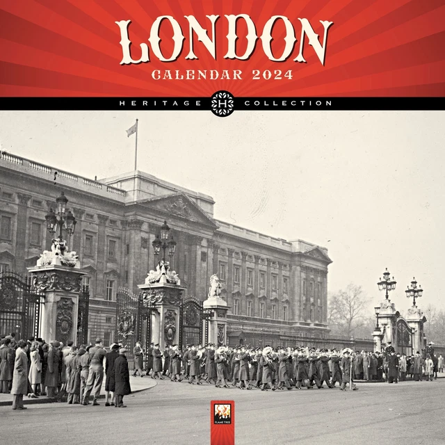 LONDON HERITAGE WALL Calendar 2024 (Art Calendar) by Flame Tree Studio