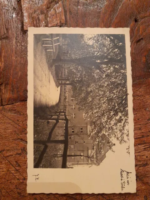 alte Postkarte, Ried im Innkreis, gel 1934, Stempel Volksfest Wels