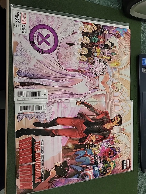 (2023) X-Men #26 Invincible Iron Man #10 Connecting Wedding Variant Cover Set