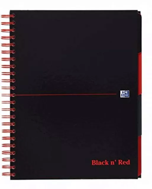 Black n' Red Project Book Polypropylene Cover Wirebound 90gsm 200 pagesA4 Plus R