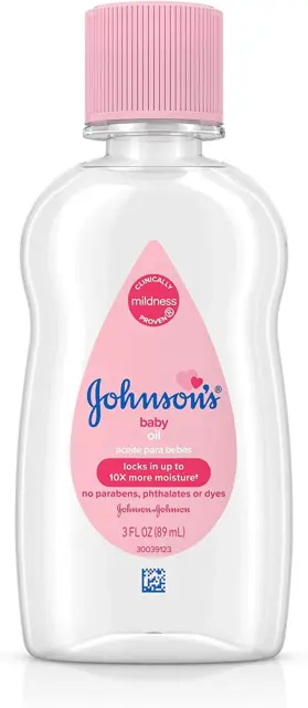 Johnson'S Baby Oil, Pure Mineral Oil to Prevent Moisture Loss, Hypoallergenic, O