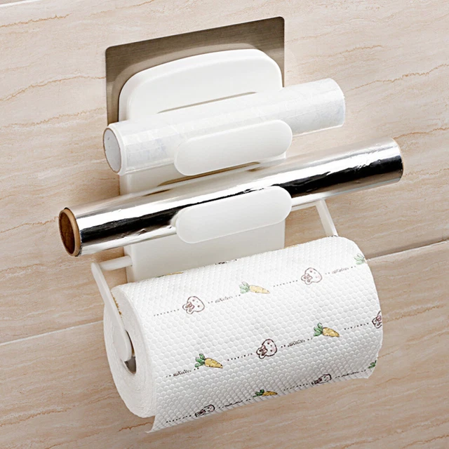 Caja de almacenamiento de cocina organizador de papel de hojalata montaje en pared