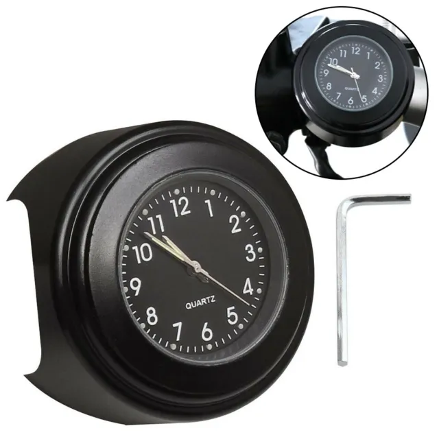 Horloge Aluminum Alliage Noir Moto Horloge Guidon