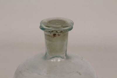 Apotheker Flasche Medizin Glas klar Korken Collod. Salicylat antik Deckelflasche 2