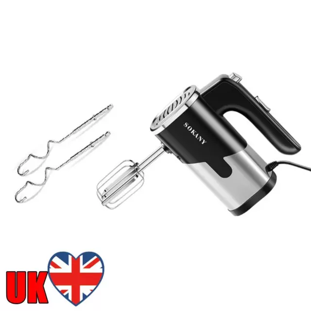 Electric Hand Mixer 800W Dough Egg Beater 5-Speed Multifunctional Kitchen Tools