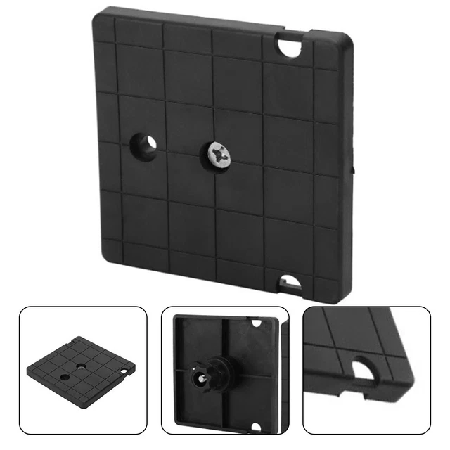 Support De Montage Moteur 132 X 65 Mm - Plaque Épaisse Pour Moteur Pas à Pas NEMA 23 - Noir