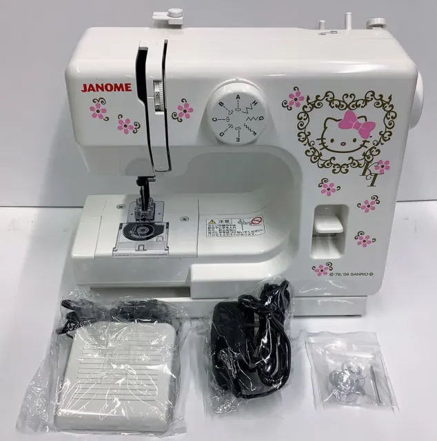 JANOME Sanrio Hello Kitty Compact Electric Sewing Machine KT-35