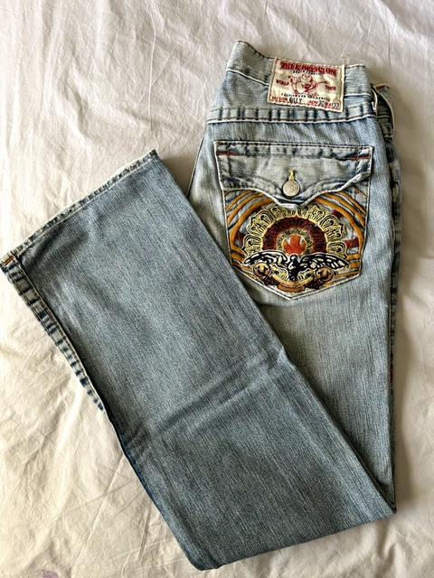 Vintage Mens TRUE RELIGION Billy Jeans Boot Cut Jeans 30x33 Vintage Mens TRUE RELIGION Billy Jeans Boot Cut Jeans 30x33
