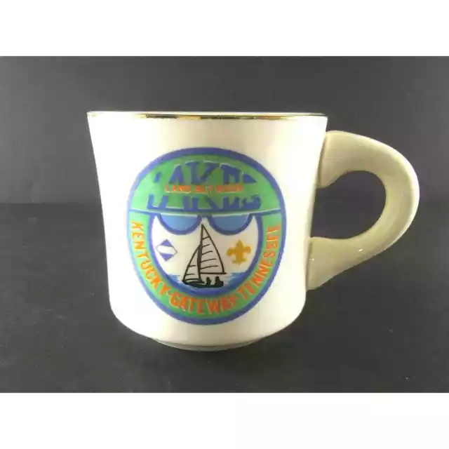 Boy Scout Land Between The Lakes Kentucky Gateway Tennessee Coffee Cup Mug Vtg