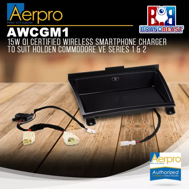 Aerpro AWCGM1 15W Wireless Smartphone Charger Suit Holden Commodore